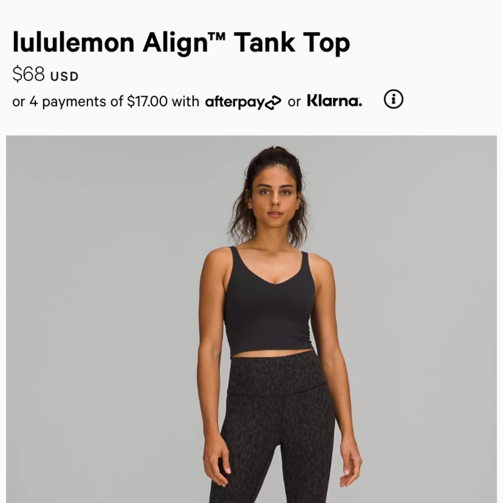 Lululemon align tank